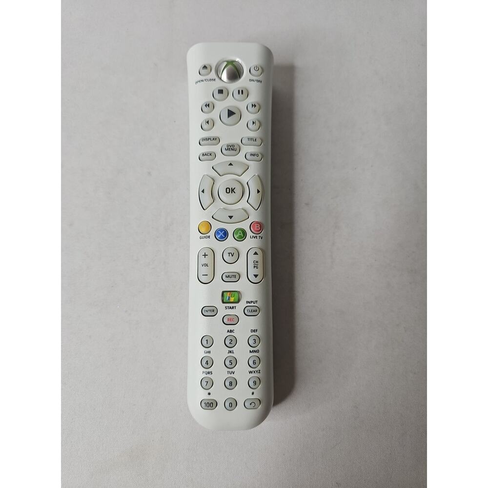 Official Microsoft Xbox 360 Universal Media DVD Remote Control ~ Tested & Works